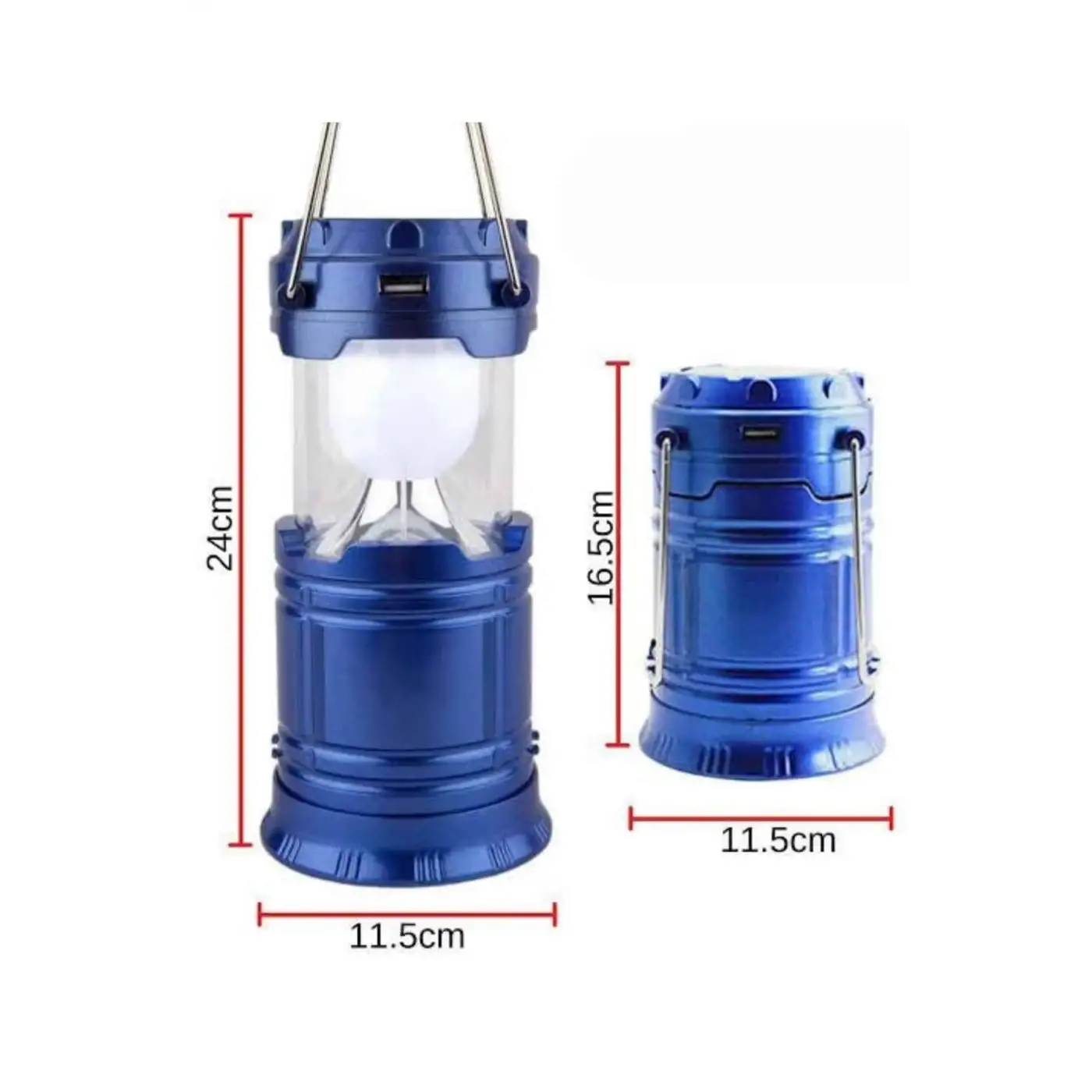 Kamp Lambası Solar Şarjlı Kızaklı Kamp Feneri Led Lamba Işıldak