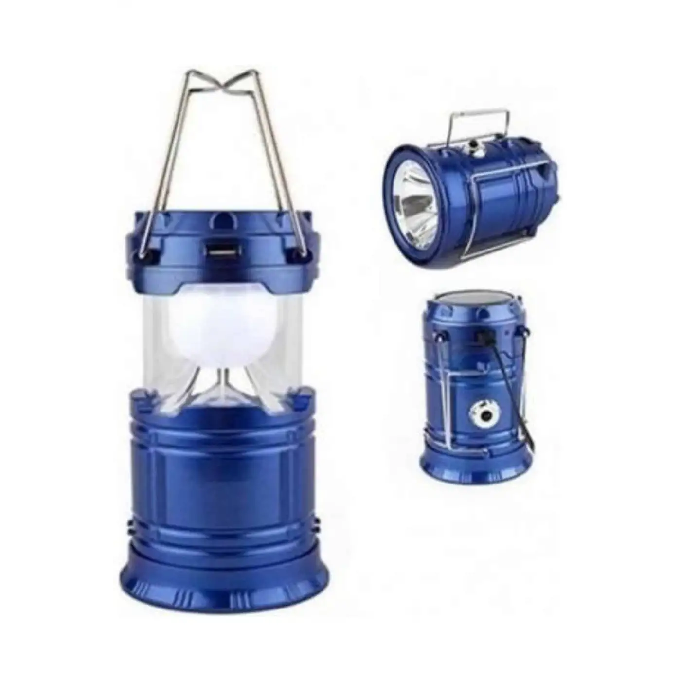 Kamp Lambası Solar Şarjlı Kızaklı Kamp Feneri Led Lamba Işıldak