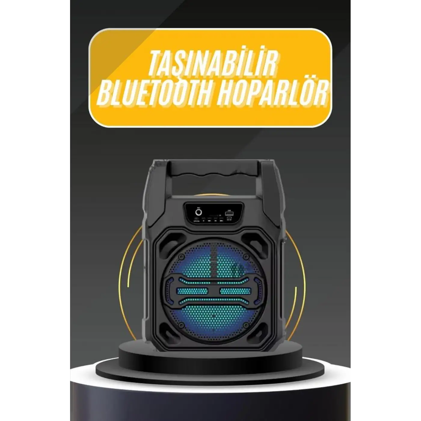 Karaoke Mikrofonlu Fm Radyolu Bluetooth Hoparlör Yüksek Ses Kaliteli