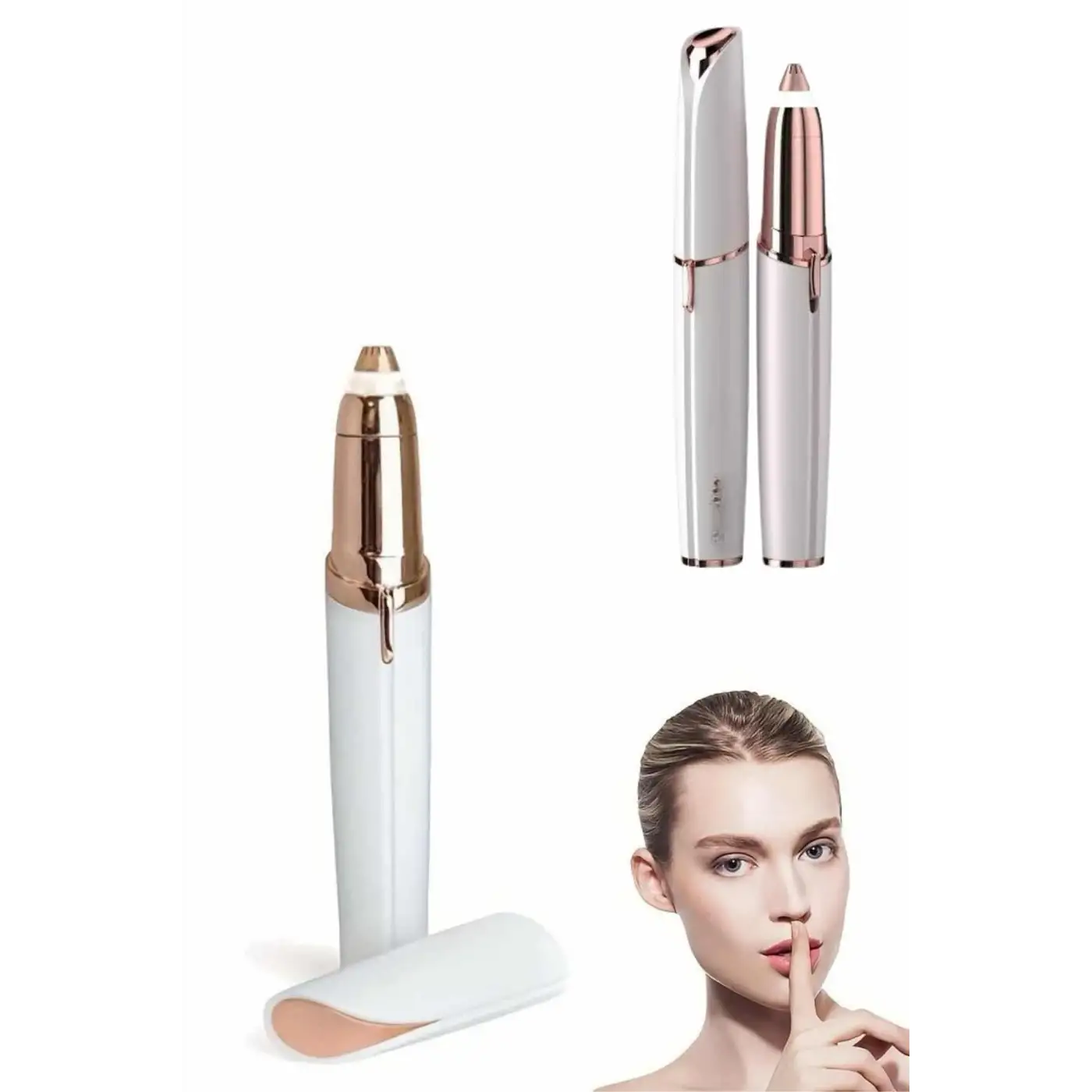 Kaş Bıyık Epilasyon Aleti İnce Uçlu Yüz Için Tüy Alıcı Pilli
