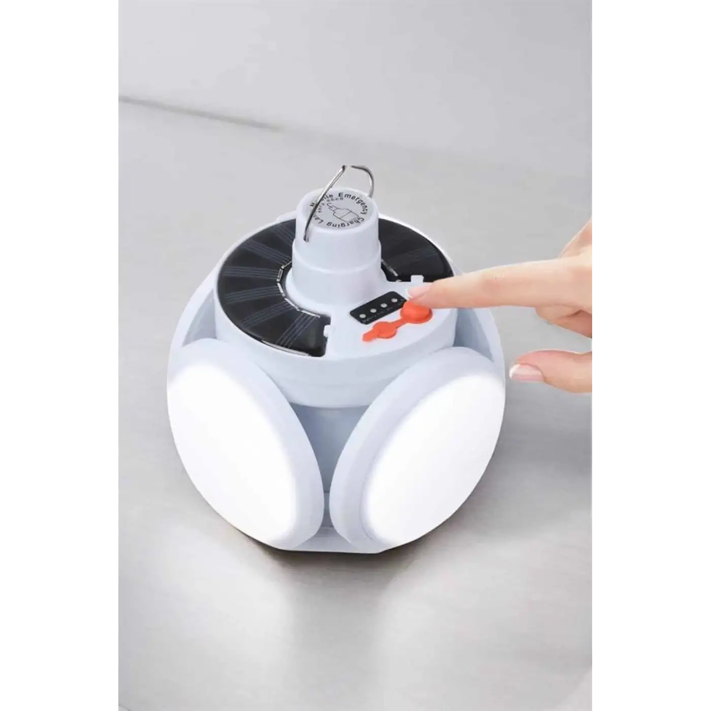 Katlanabilir Taşınabilir Kamp Lambası Işıldak Beyaz Işık Güneş Enerjili Solar Aydınlatma