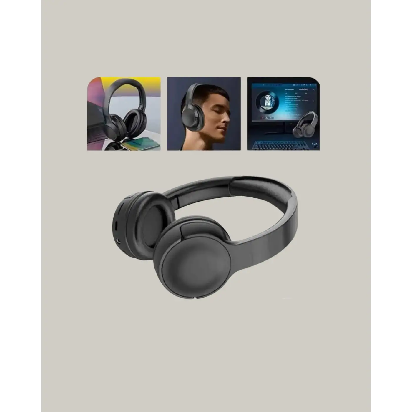 Katlanabilir USB-C Şarjlı Bluetooth Kulaklık