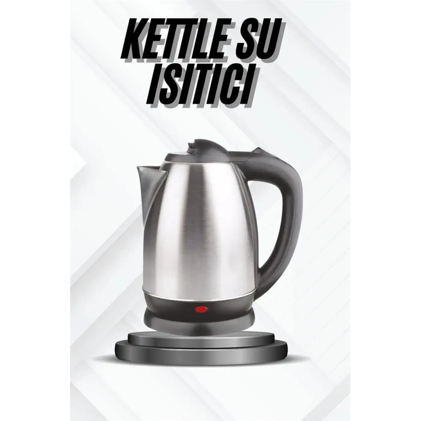 Kettle Su Isıtıcı C F Priz Uyumlu 220 - 240 V Paslanmaz Çelik Kablolu