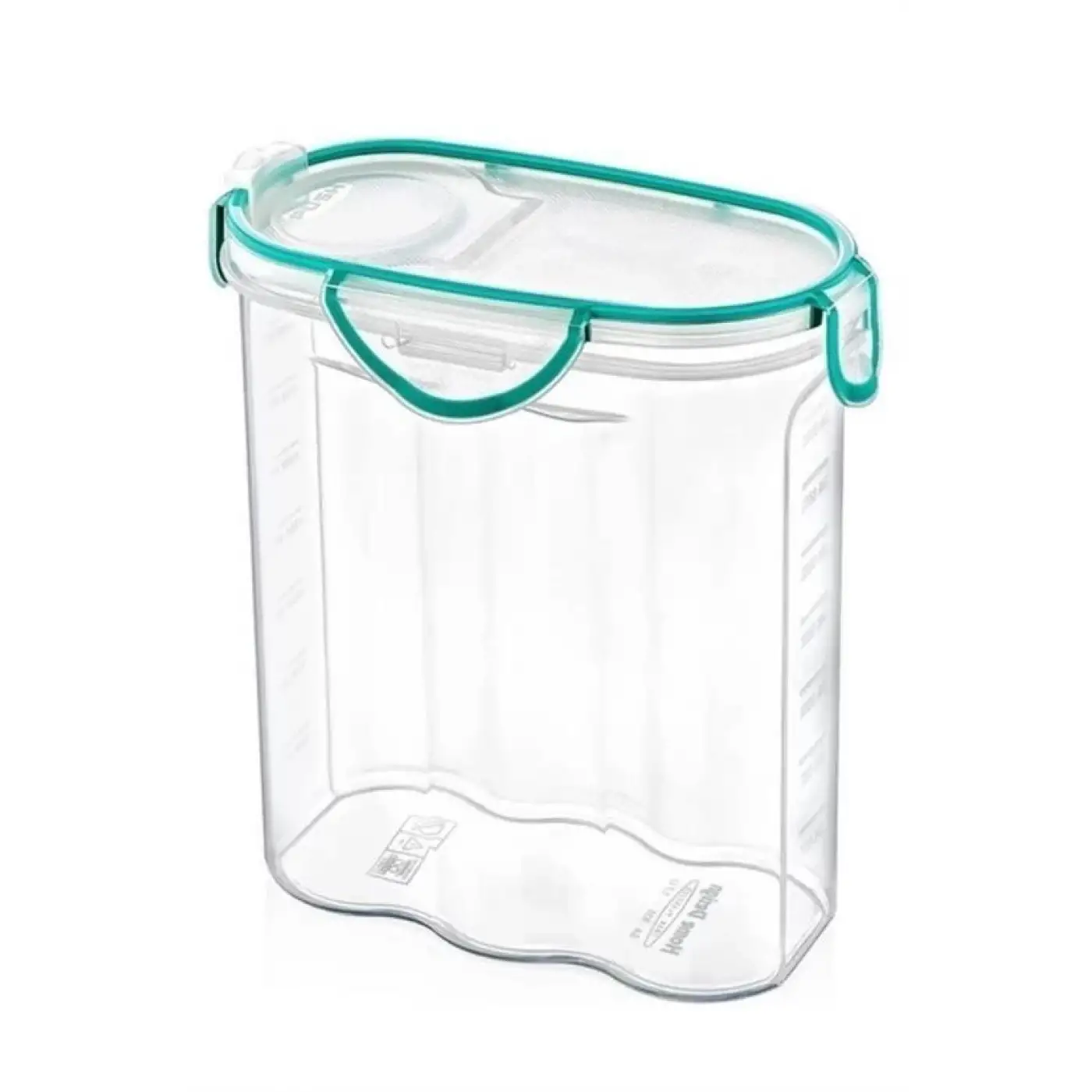 Kilitli Kapaklı Contalı Hava,su Sıvı Geçirmez 2,4 Litre Erzak Saklama Kabı-sa590