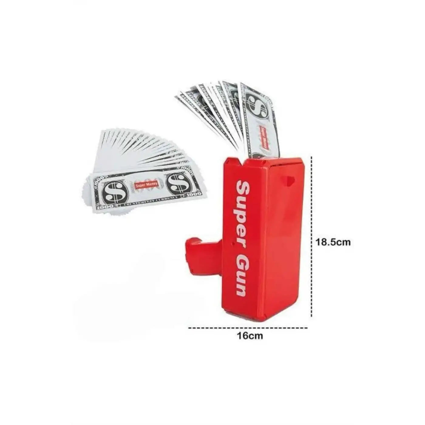 Kırmızı Çocuklara Özel Para Fırlatma Makinesi Para Saçma Tabancası