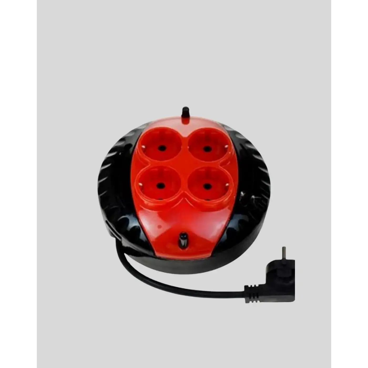 Kırmızı Renk 3 Metre 4’lü Kablolu Priz Makarası