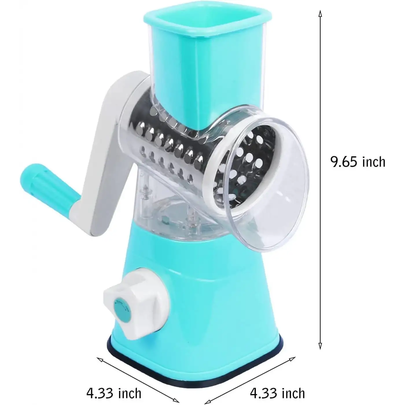 Tutma Kollu Çevirmeli Pratik Kesme ve Rendeleme Drum Grater Pratik Rulo Rende