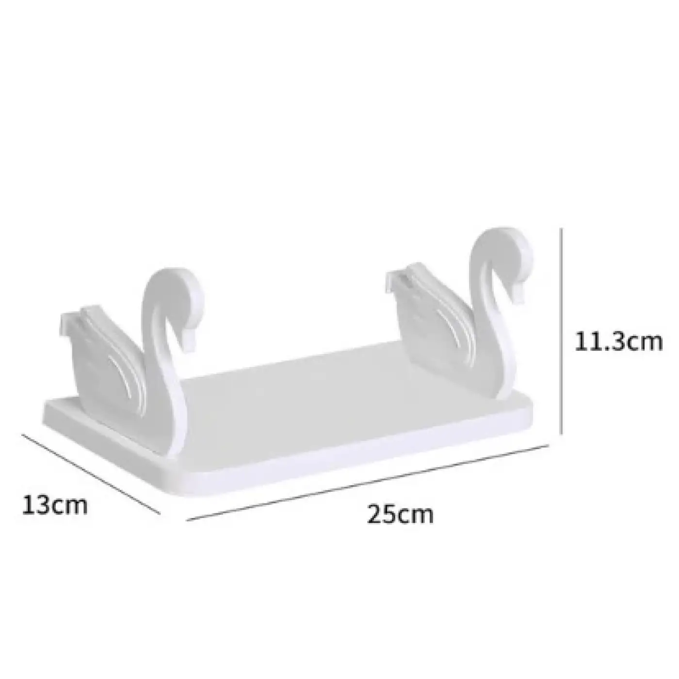 Pratik Kuğu Tasarımlı Kendinden Yapışkanlı Raf