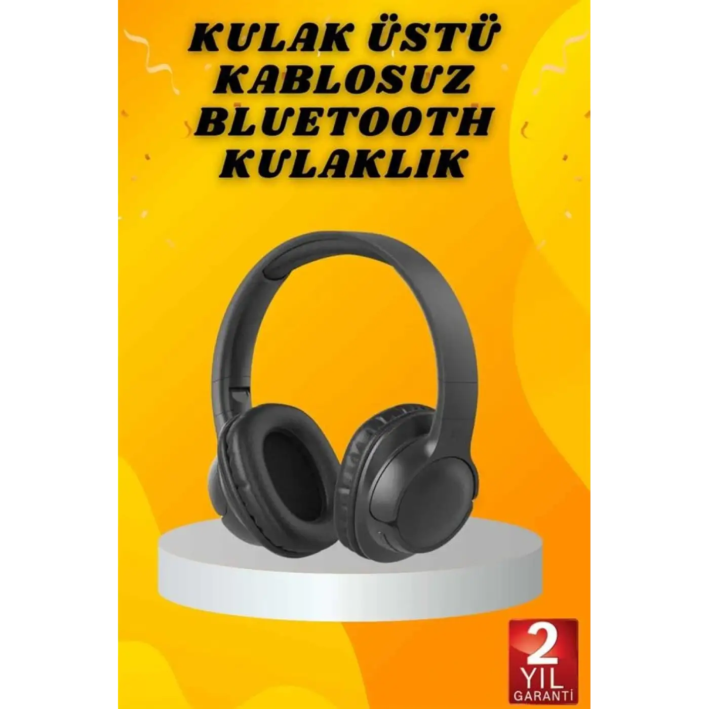 Kulak Üstü Bluetooth Kulaklık Ayarlanabiilir Uzun Pil Ömrü Kablosuz 5.0 Bluetooth