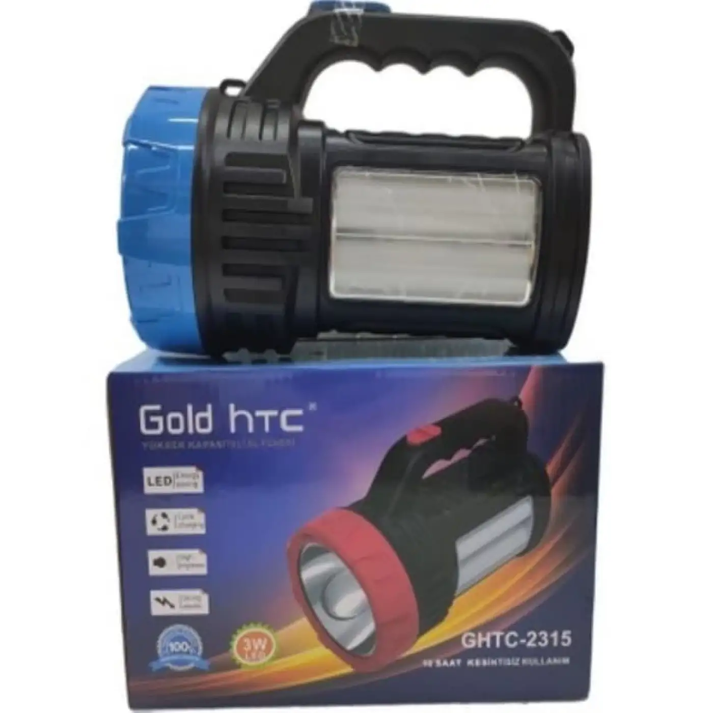 Kullanımı Kolay Şarj Edilebilir 3 Watt Led GHTC-2315 El Feneri