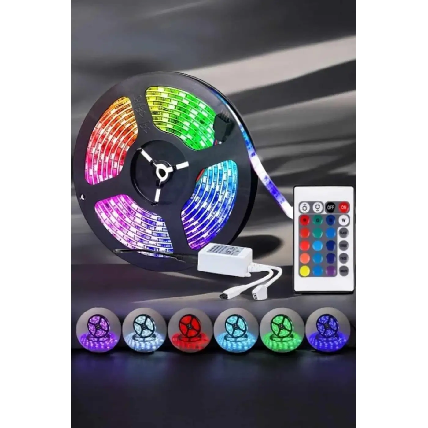 Led Işık 5 Metre Şerit Led RGB Işıklı