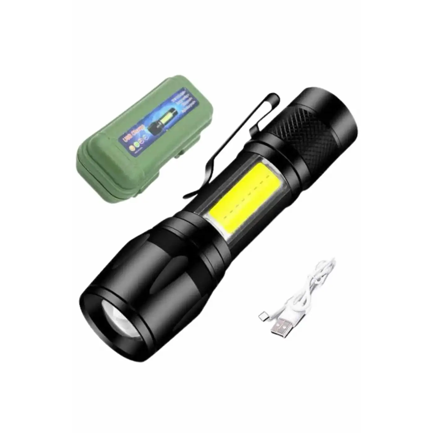 Led Lamba El Feneri Küçük Taşınabilir USB Şarjlı Acil Durum Lambası