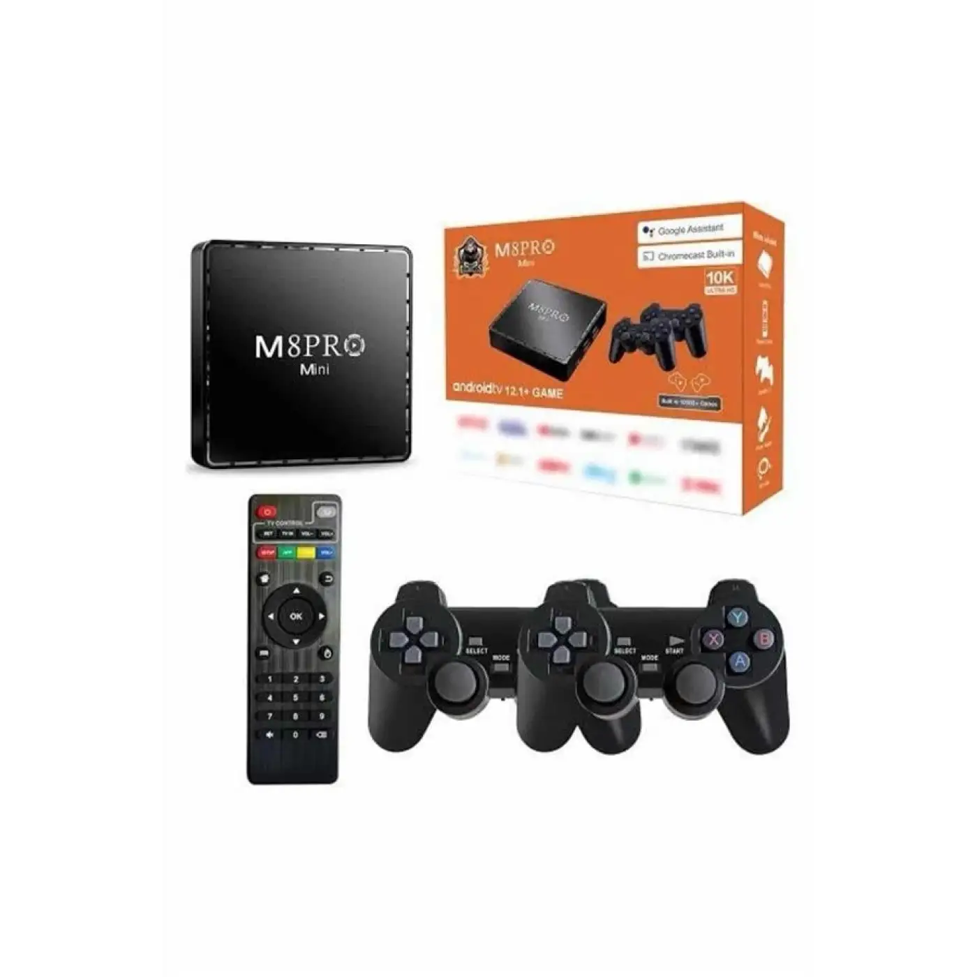 M8 PRO MINI 4 8 10 K HD HDR Android Tv 5G Retro 10000 Oyunlu