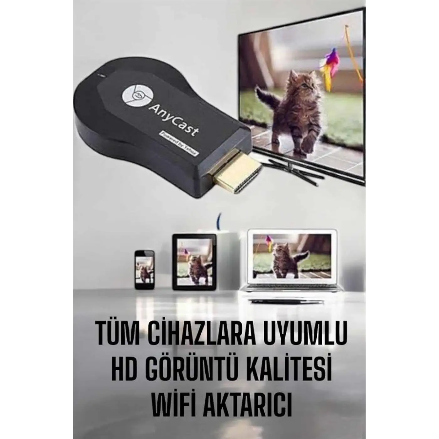 M9 Plus Kablosuz Görüntü+Ses Aktarıcı HDMI TV