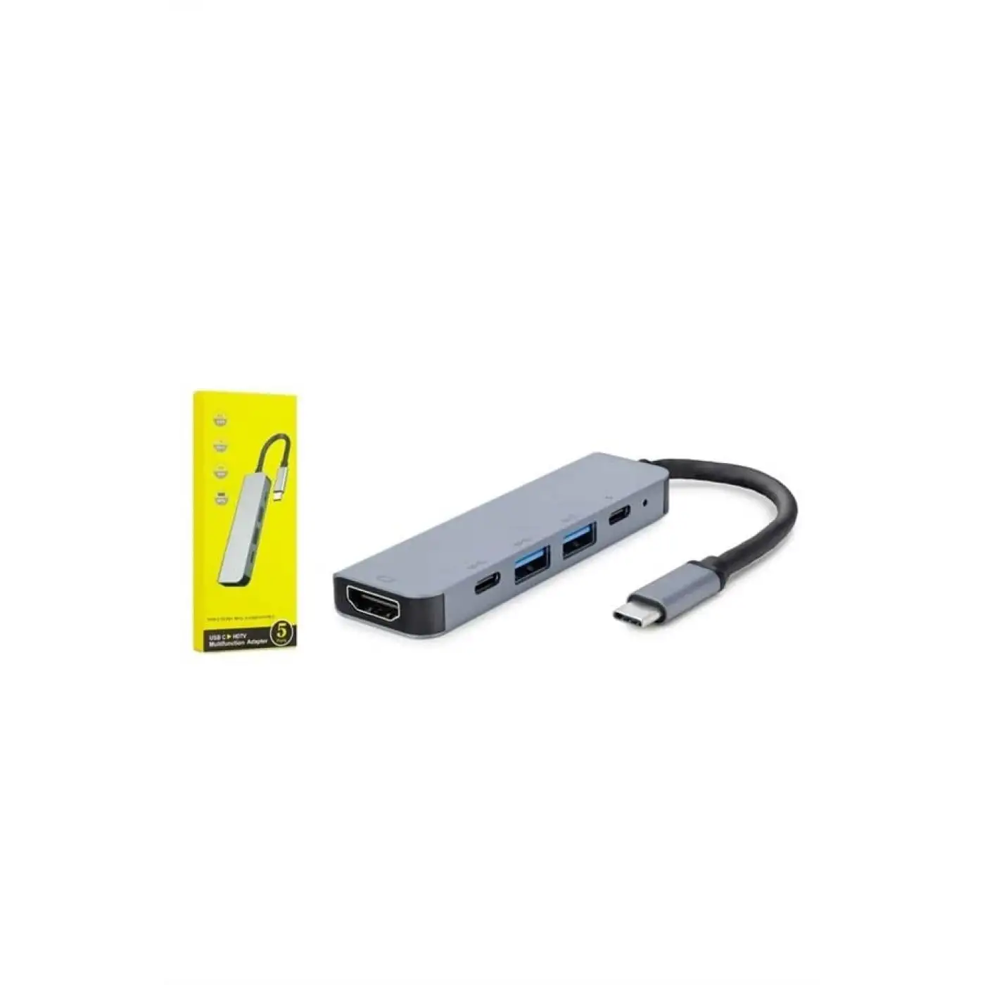 Macbook Pro/air Uyumlu USB Type-C 8 In 1 Hub Dönüştürücü Çevirici Çoklayıcı USB Hdmı Micro Sd 8 Girişli