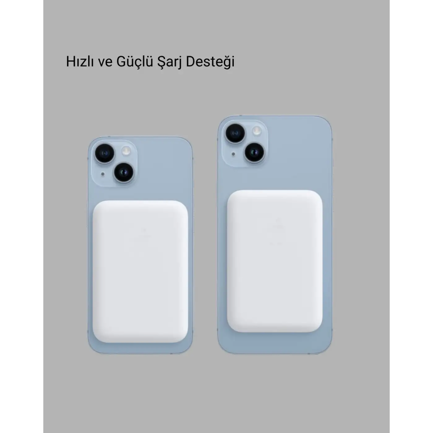 MagSafe 15W Kablosuz Hızlı Şarj, Lightning Girişli Taşınabilir Batarya