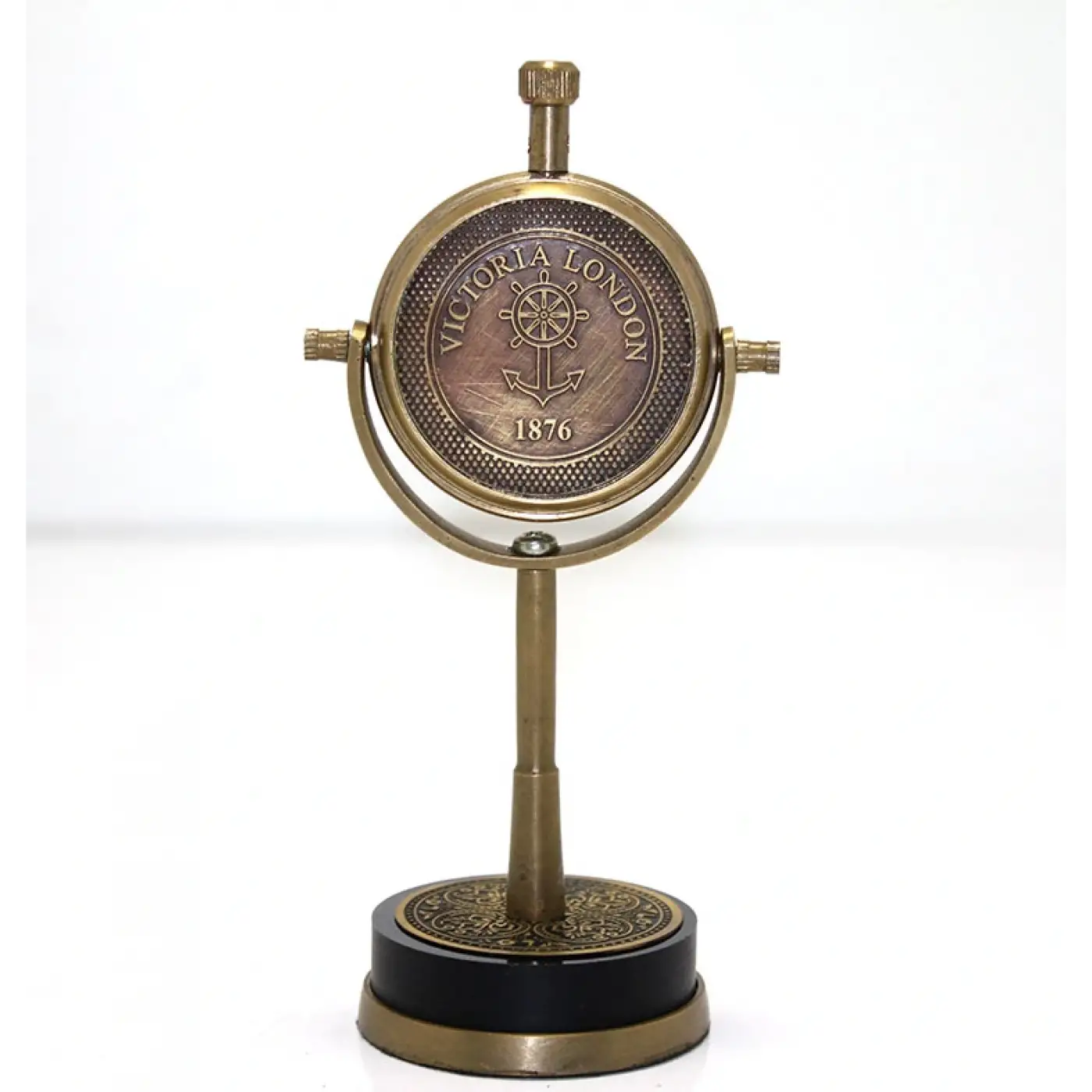 Masa Üstü Pirinç Saat Model 4