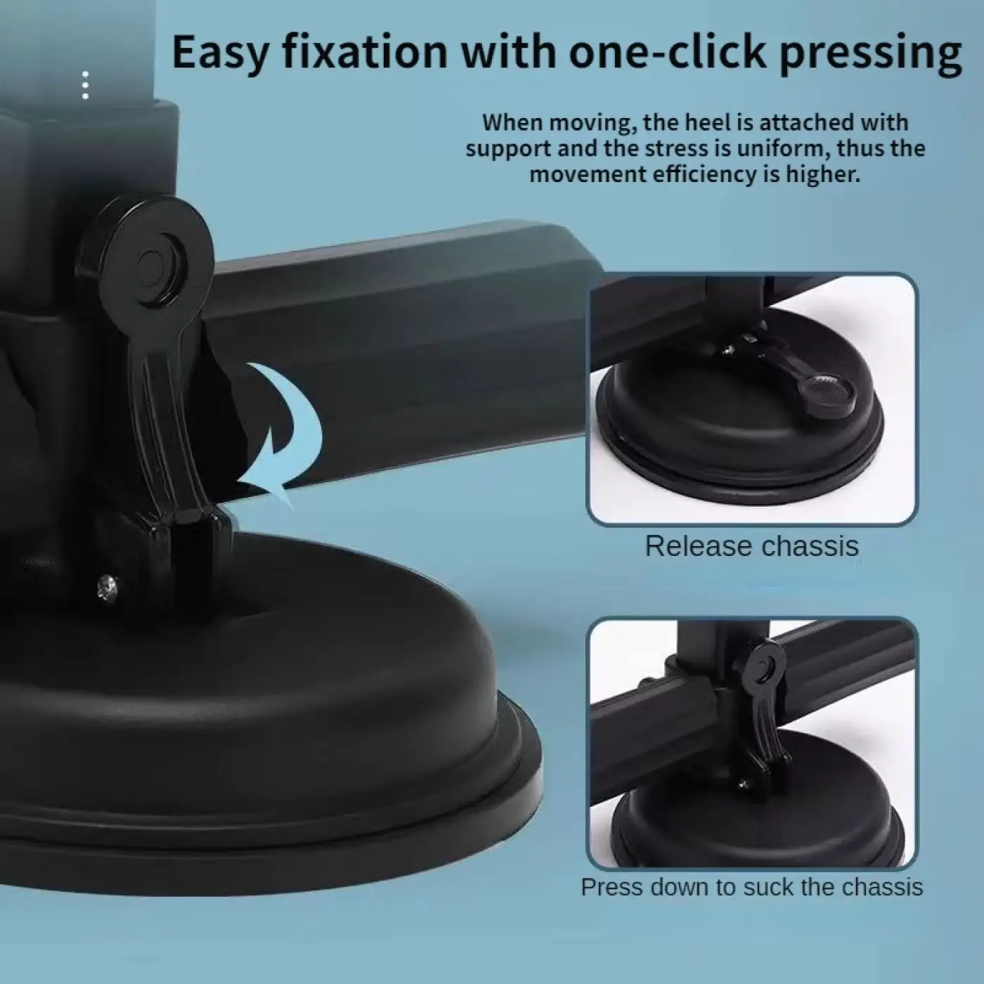 Mekik Çekme Spor Aleti Ayak Destekli Vantuzlu