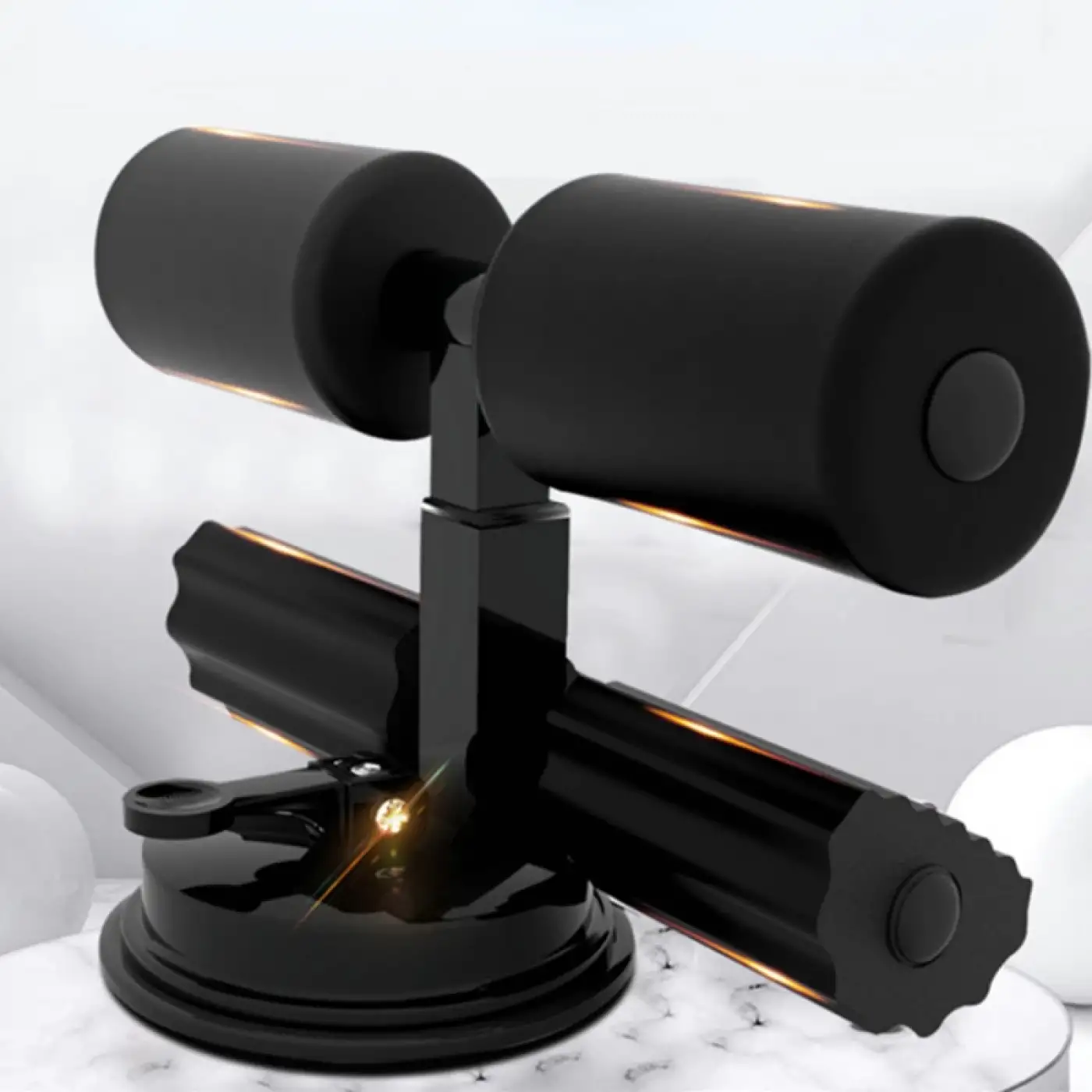 Mekik Çekme Spor Aleti Ayak Destekli Vantuzlu