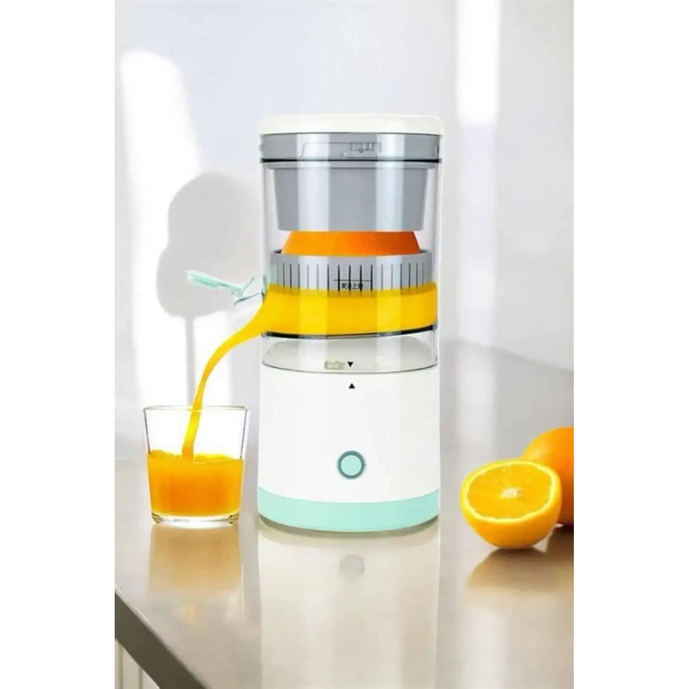 Meyve Sıkacağı USB Şarjlı Taşınabilir Çift Bıçaklı Güvenlik Kilidi