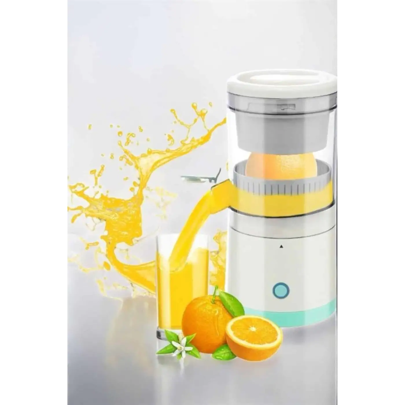 Meyve Sıkacağı USB Şarjlı Taşınabilir Çift Bıçaklı Güvenlik Kilidi