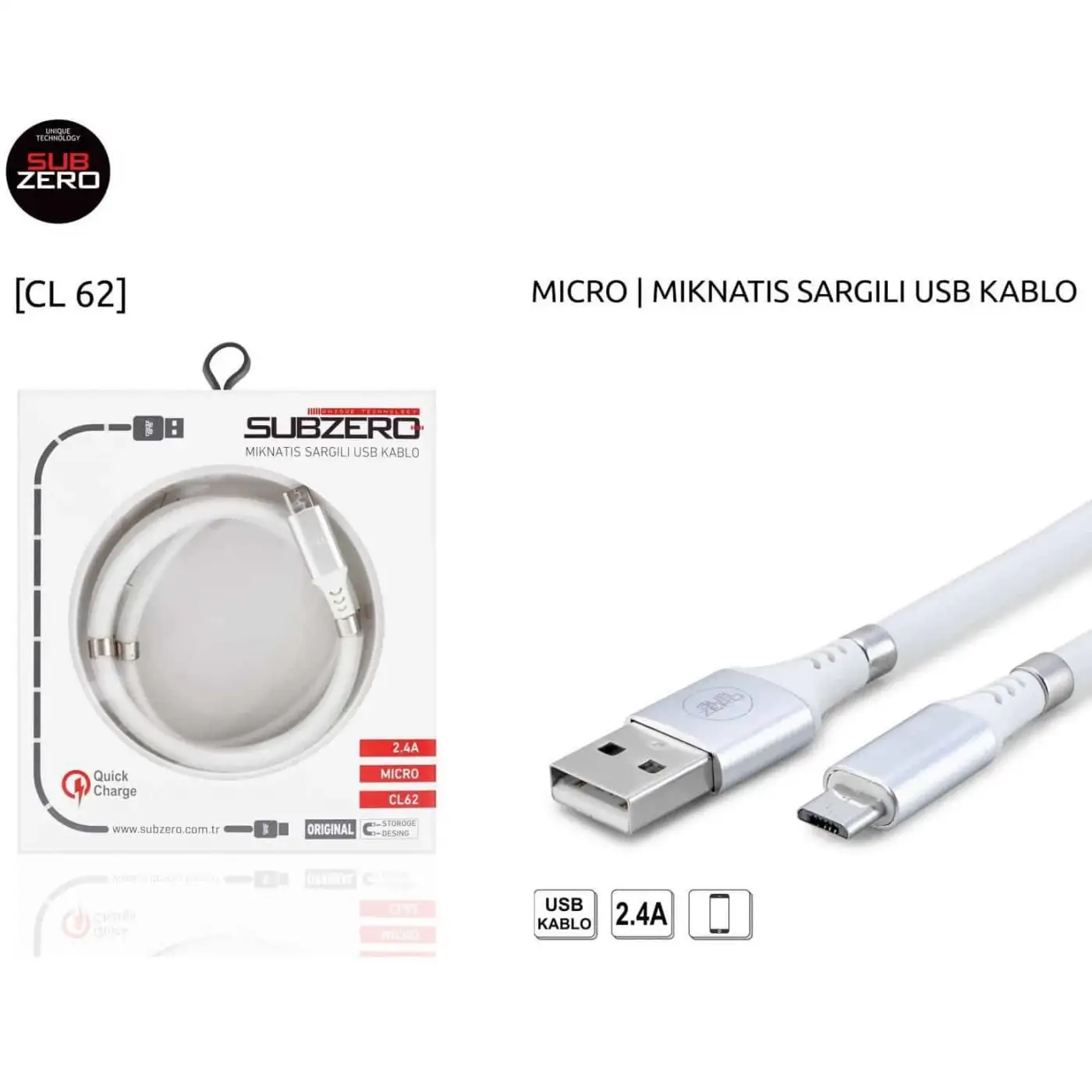 Micro - Mıknatıs Sargılı Hızlı Kablo Subzero CL62