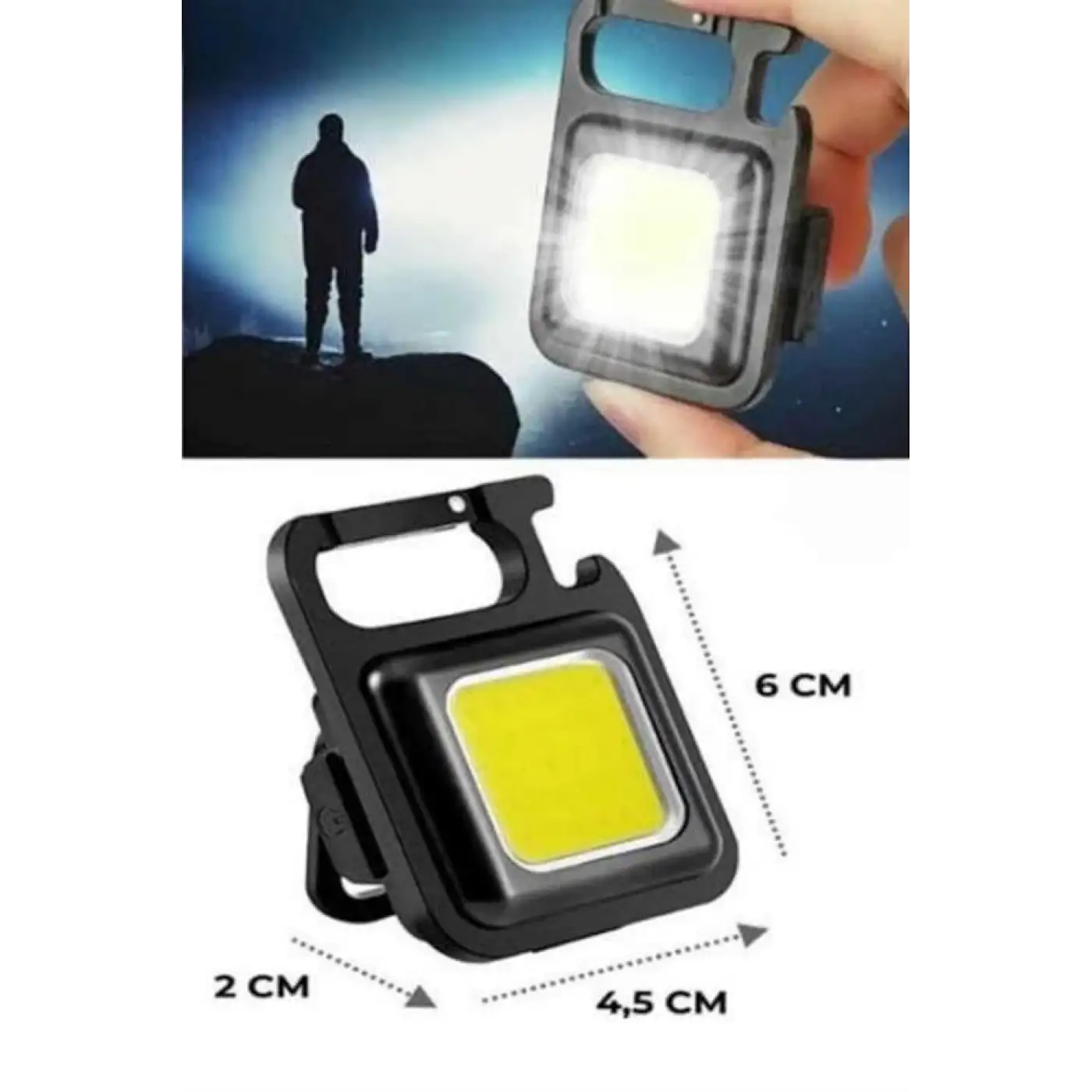 Mıknatıslı Parlak Led Işık 3 Fonksiyonlu Şarj edilebilir Ledli Mini Taşınabilir