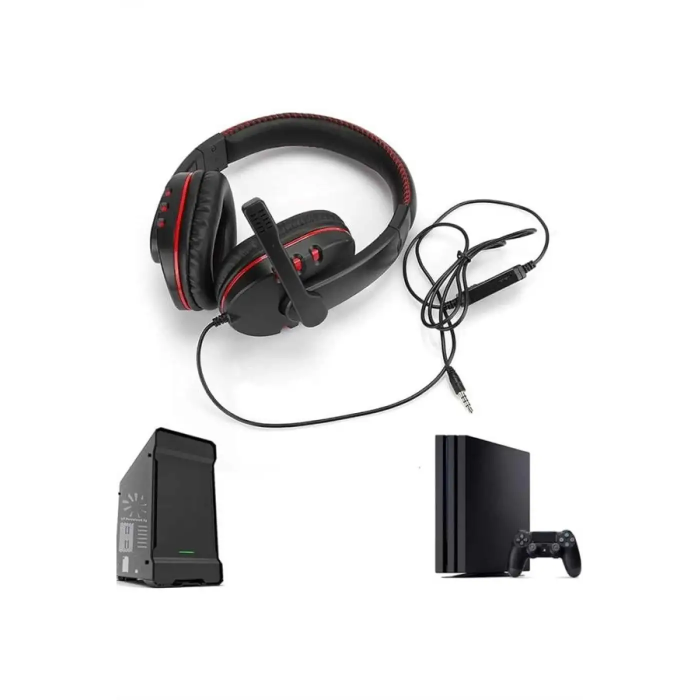 Mikrofonlu Gamer Kulaklık Oyuncu Kulaklığı Yüksek Ses Kaliteli Stereo Yumuşak Yastıklar