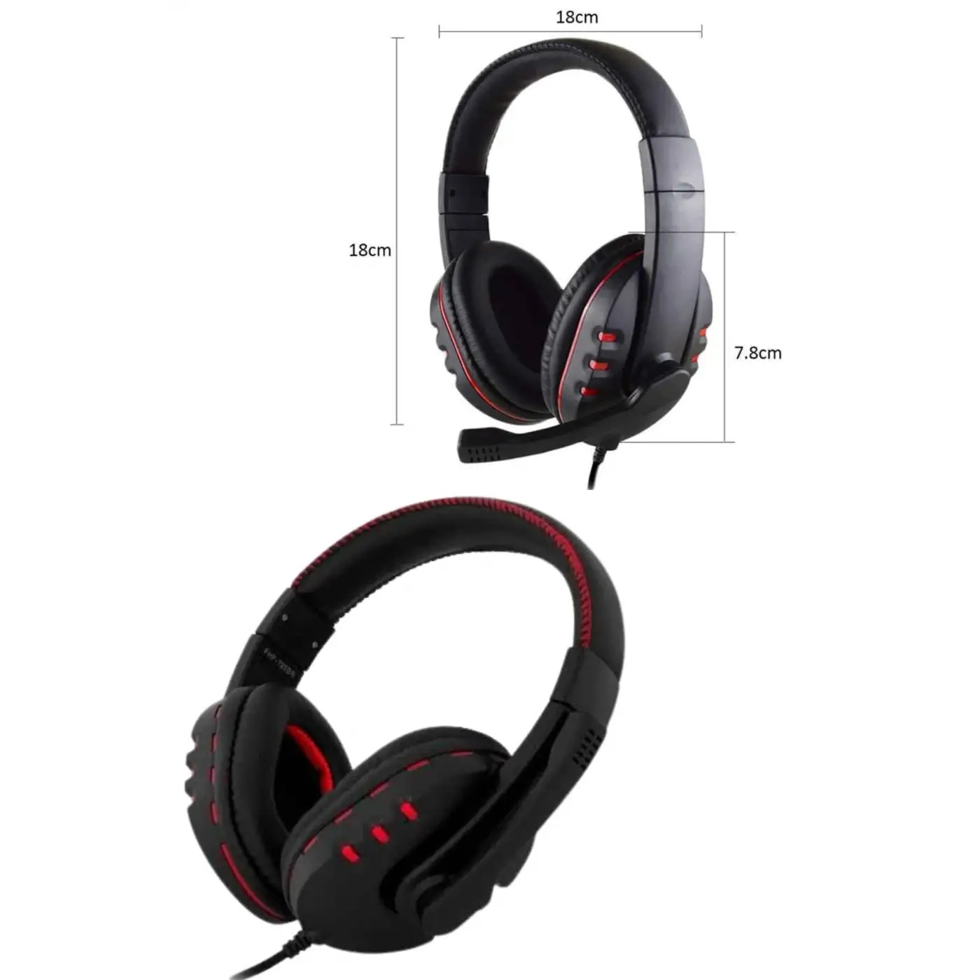 Mikrofonlu  Kulaklık  Kulaklığı Yüksek Ses Kaliteli Stereo Yumuşak Yastıklar