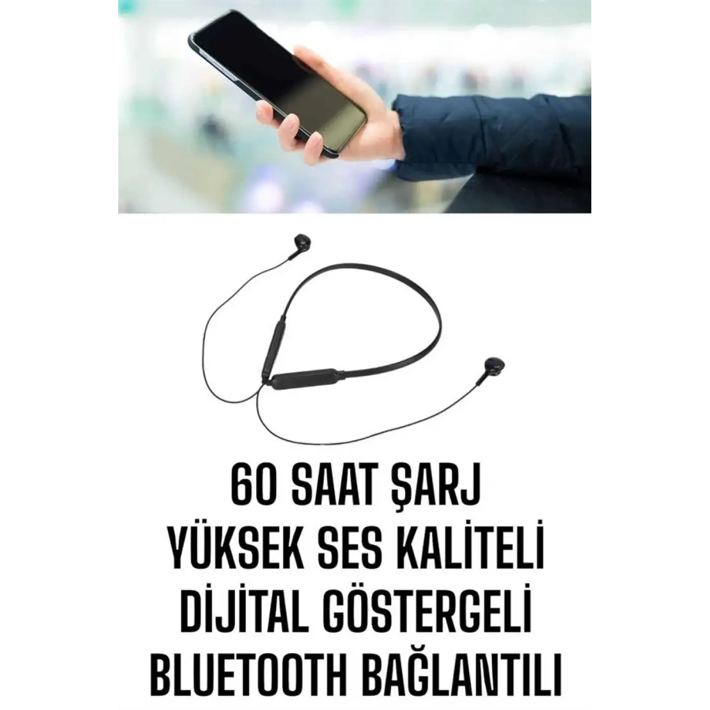 Mikrofonlu Kablolu Bluetooth Kulaklık Yeni Nesil Yüksek Ses Kaliteli