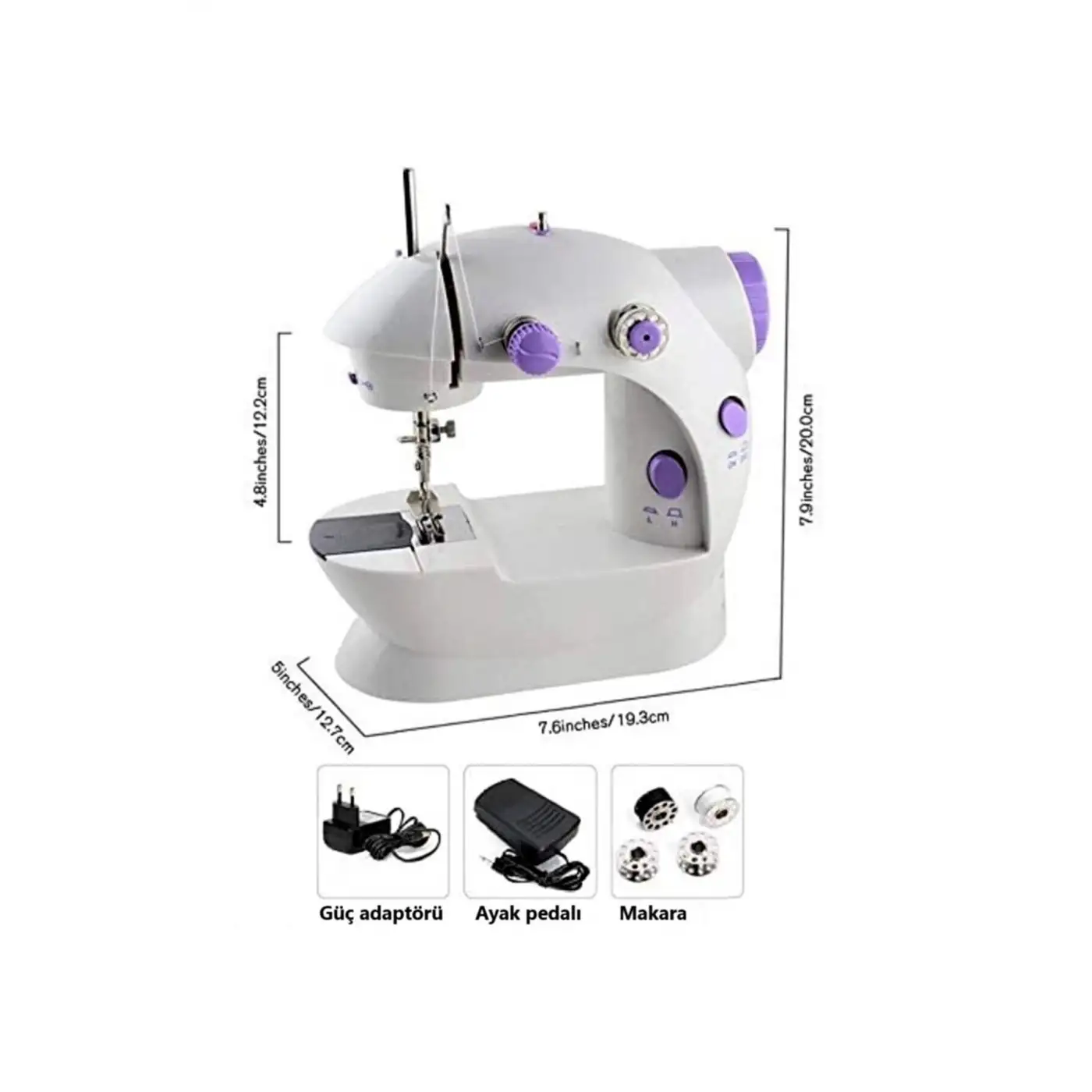 Mini Ev Dikiş Makinesi Pedallı Sewıng Machine