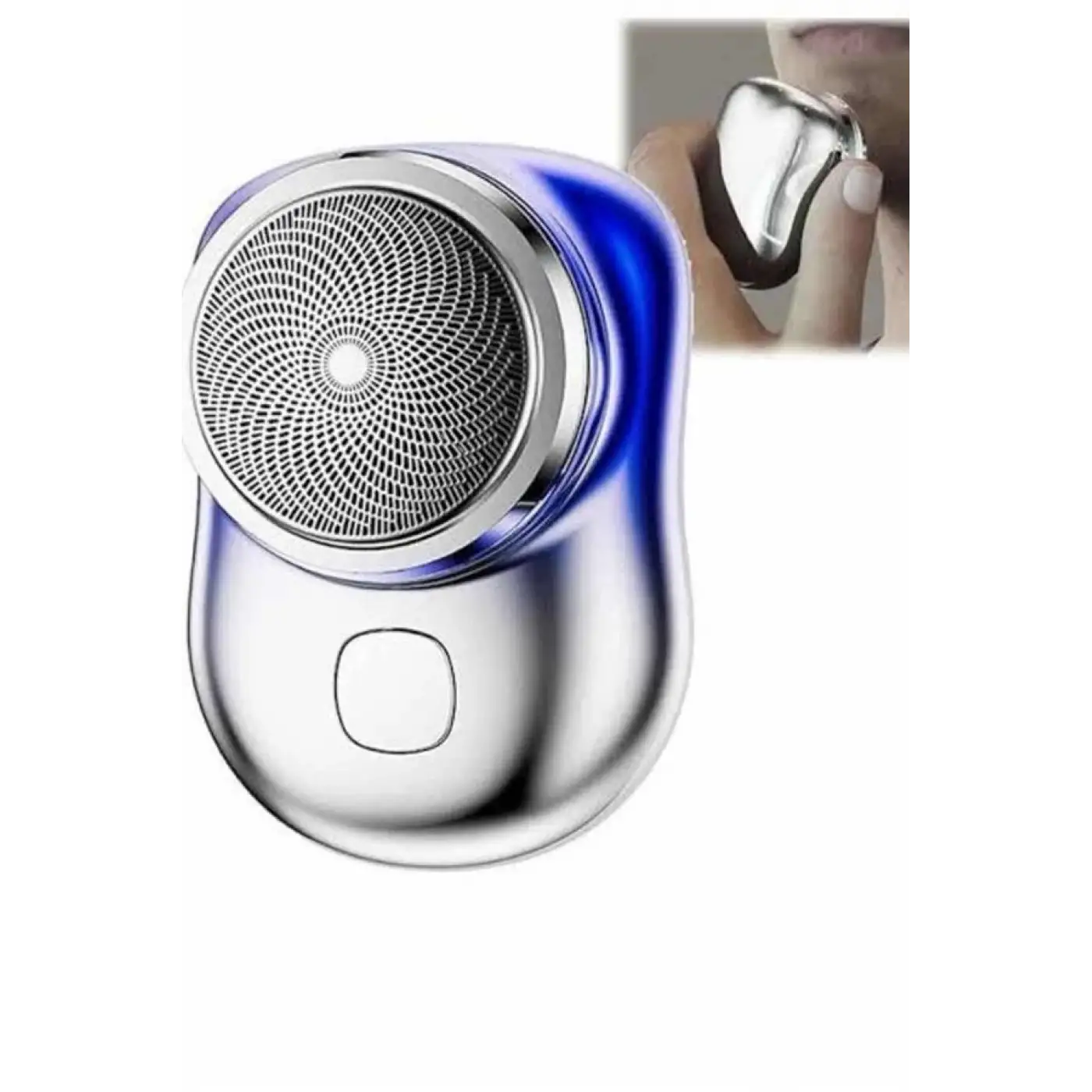 Mini Sıfır Sakal Yanak Tıraş Makinesi USB Şarjlı Sıfır Sakal Taşınabilir Korumalı