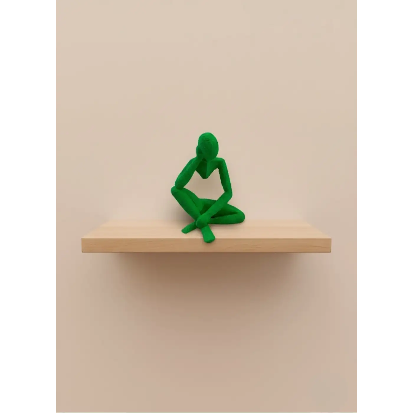 Minimal İnsan Figürü Biblo Yeşil Ev ve Ofis Dekoru