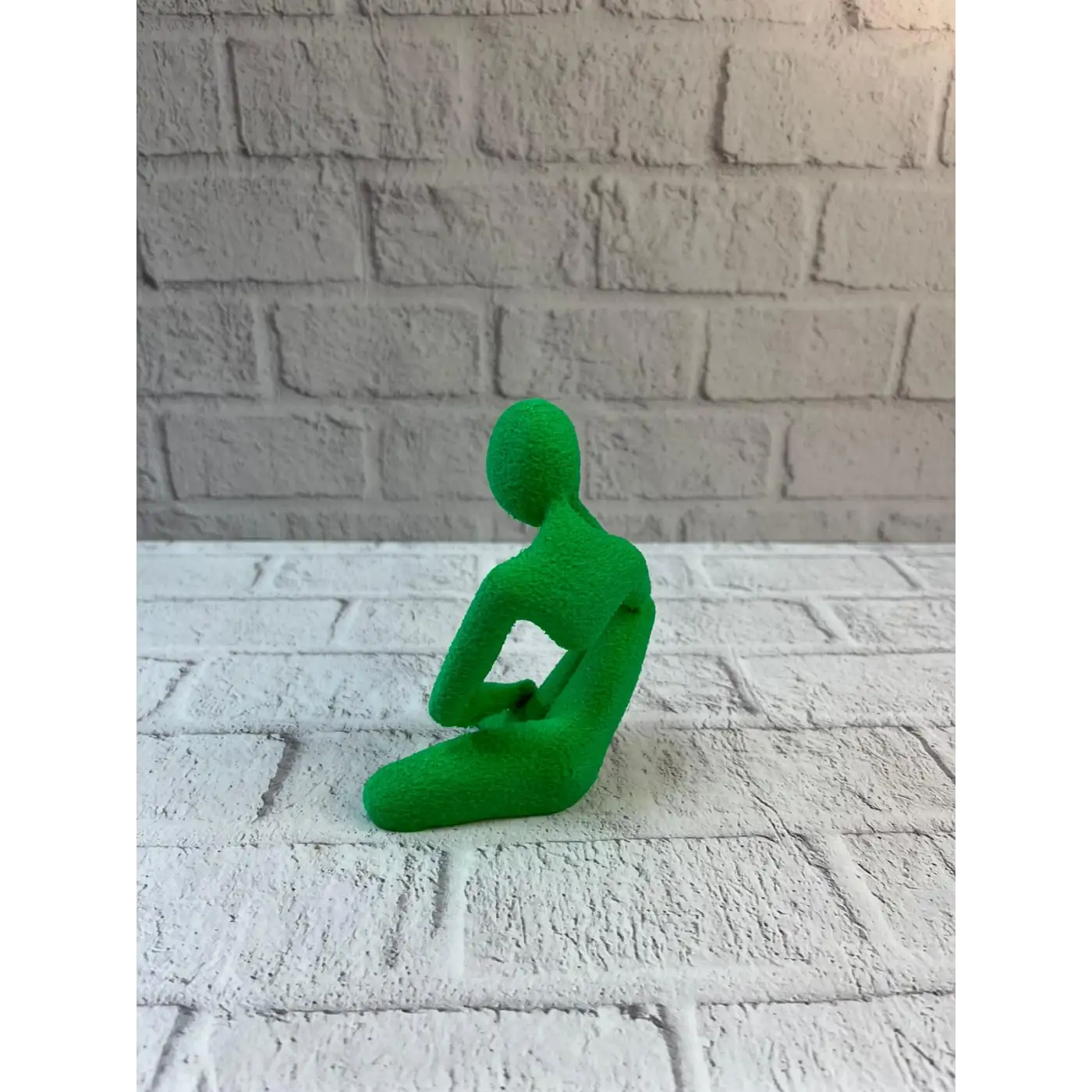 Minimal İnsan Figürü Biblo Yeşil Ev ve Ofis Dekoru