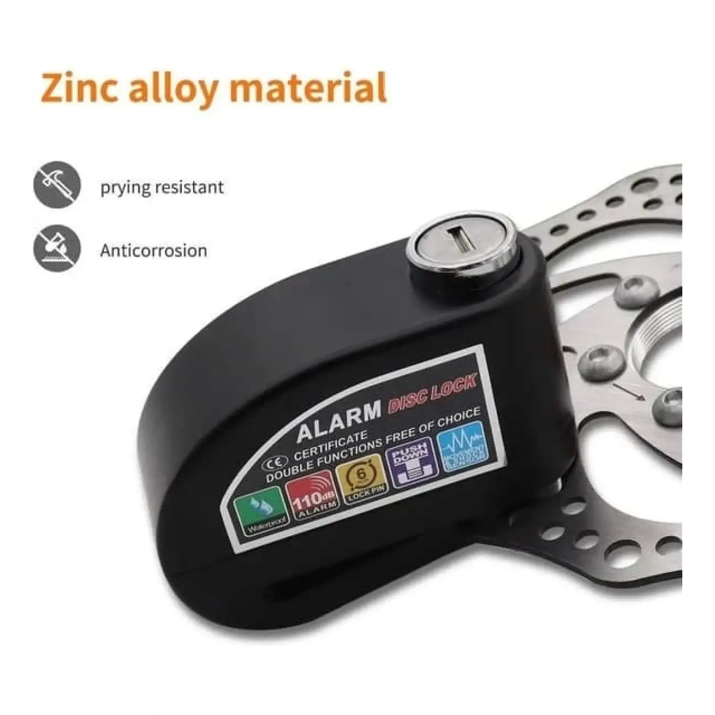 Motosiklet Alarmlı Disk Kilidi R8201