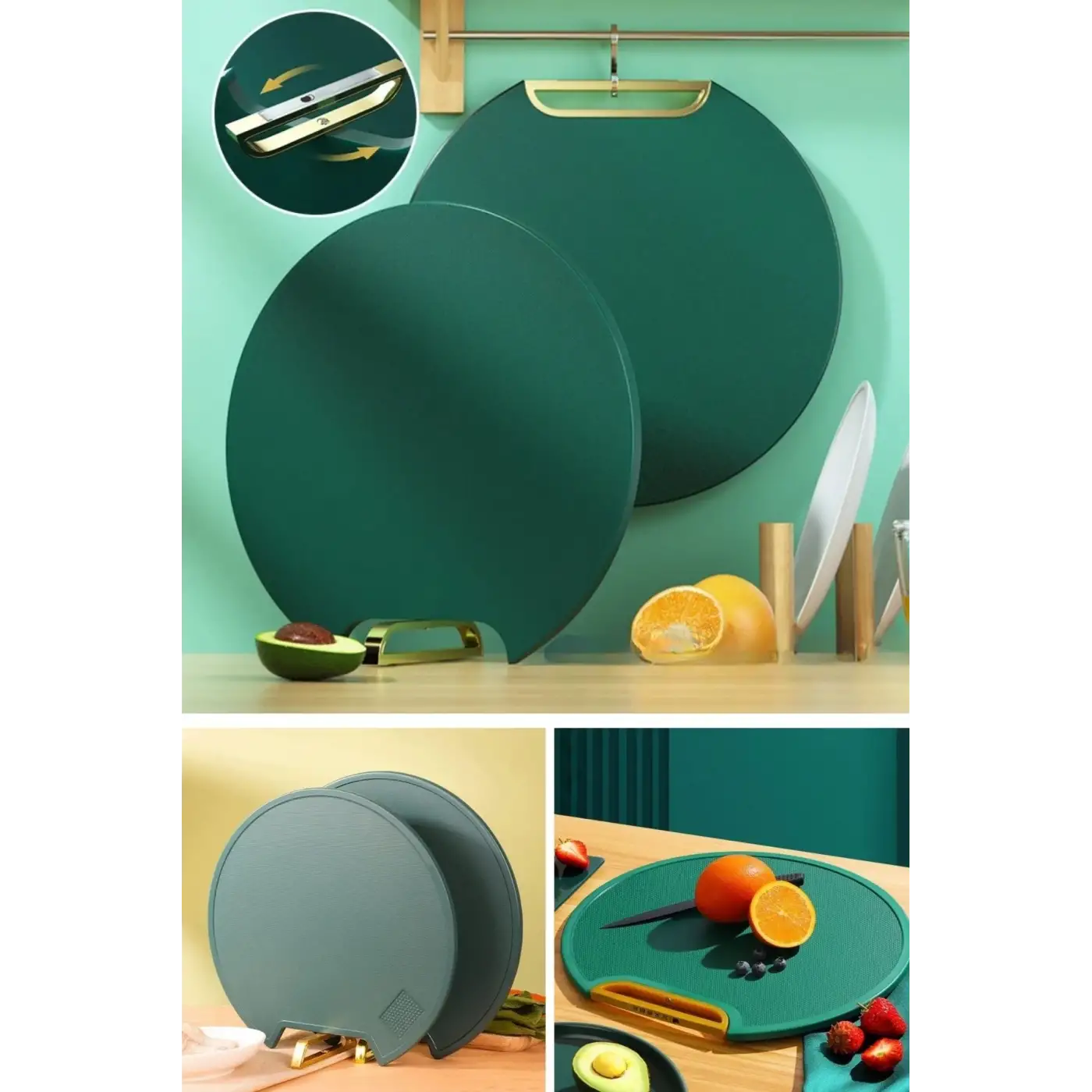 Mutfak Sebze,meyve,et,balık,ekmek Doğrama Kesme Tahtası Standlı Kesim Panosu