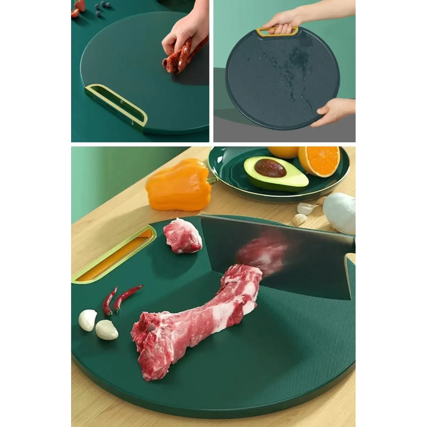 Mutfak Sebze,meyve,et,balık,ekmek Doğrama Kesme Tahtası Standlı Kesim Panosu