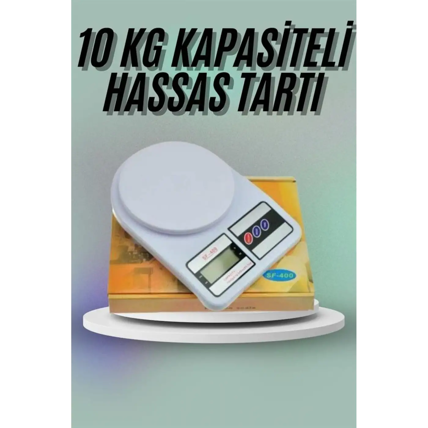 Mutfak Tartısı Dijital Göstergeli Hassas Tartı 10 Kg Kapasiteli