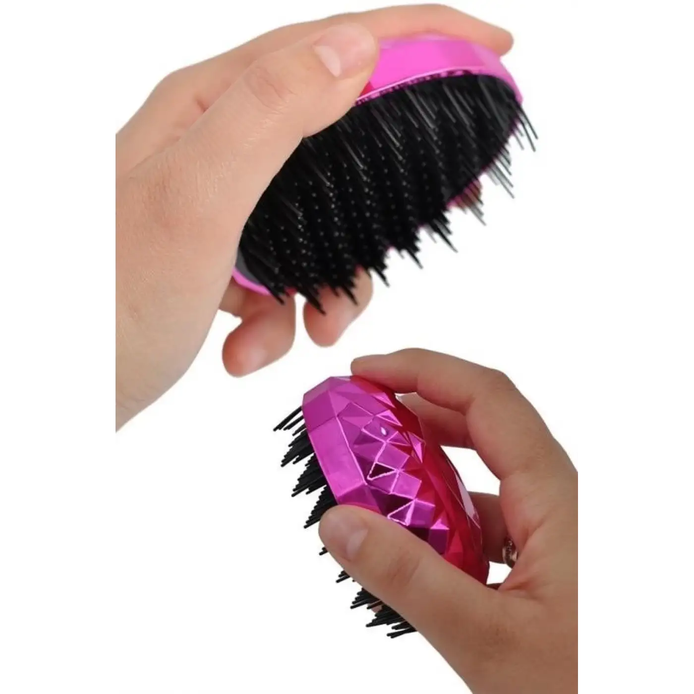 Neon Pembe Düzleştirici Tarak Geniş Aralıklı her Saç Tipine Uygun Fırçalı Saç Düzleştirici