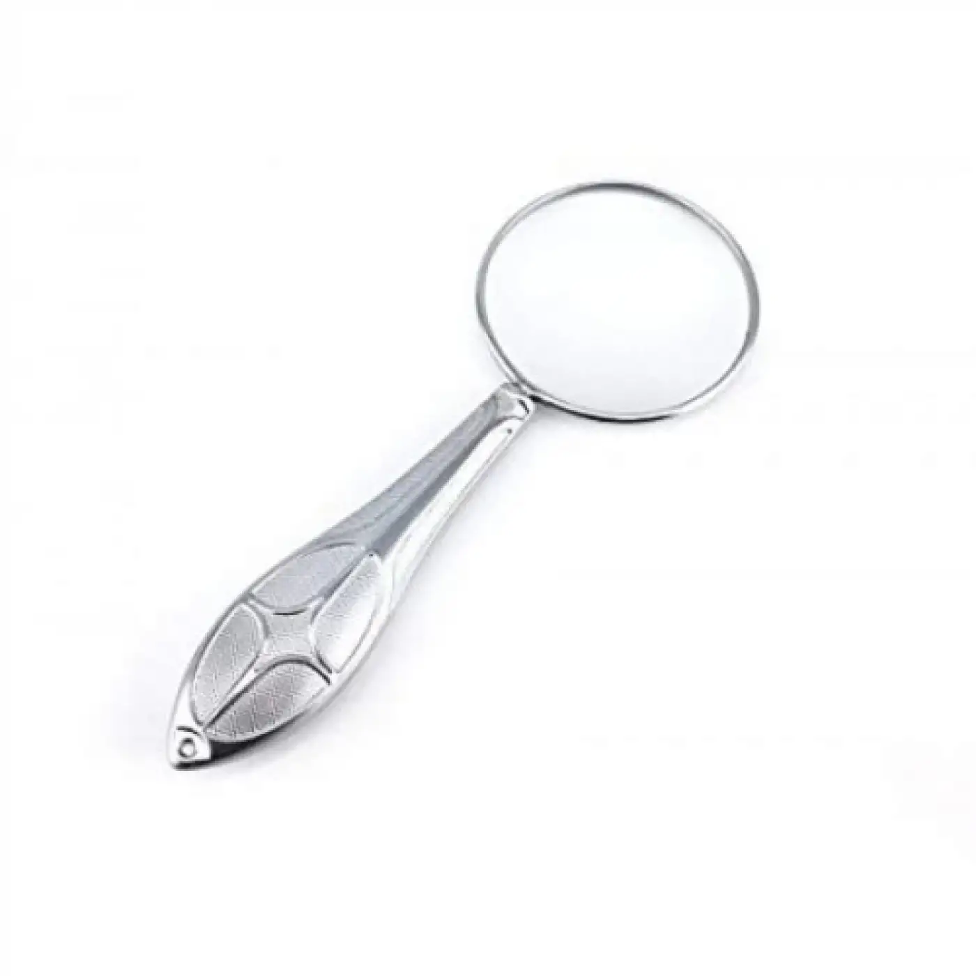 -Gümüş Renkli 45mm Cam Lens, Zarif Tasarımlı Metal Büyüteç-mg18155-8