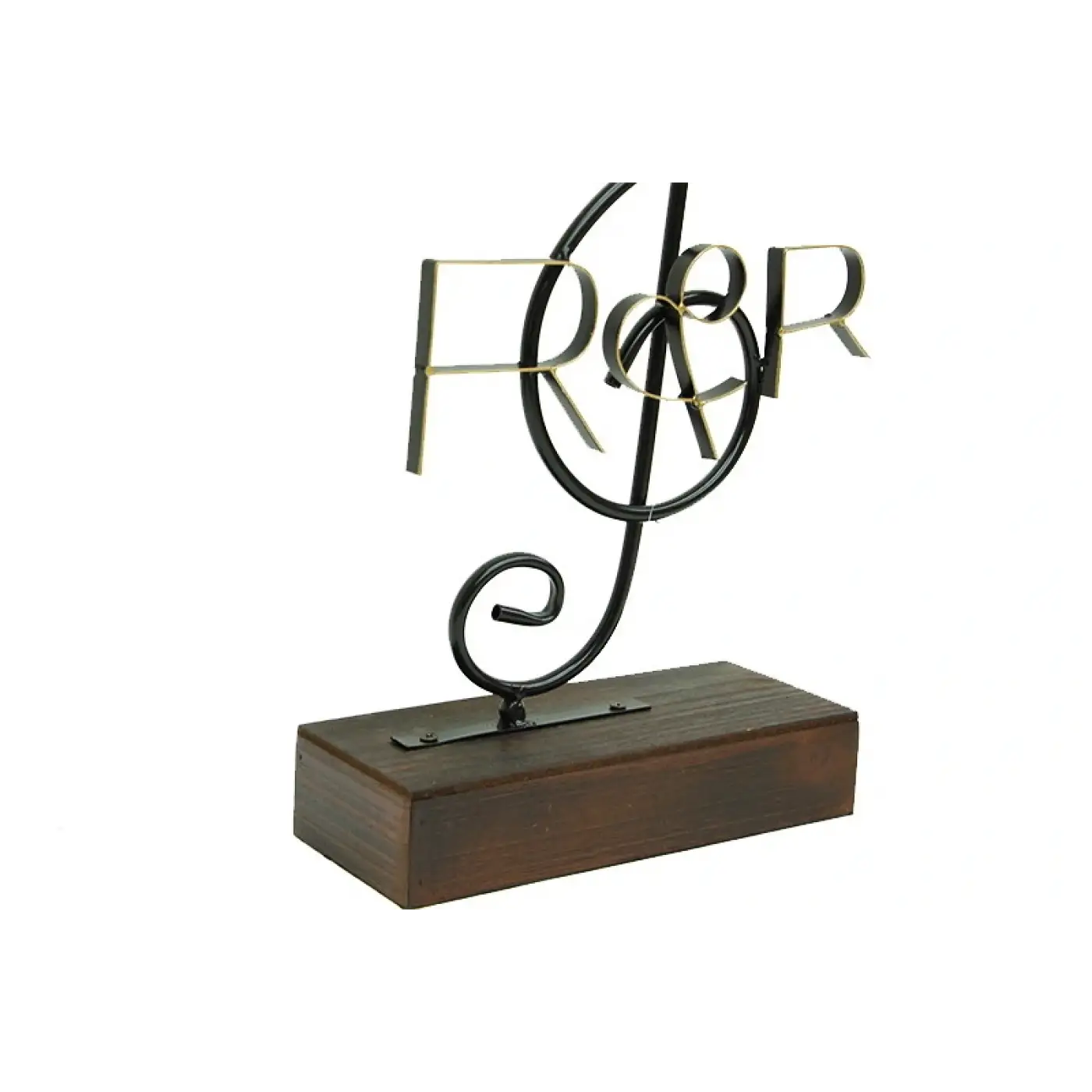 Obje Sol Anahtar Ahşap Standlı