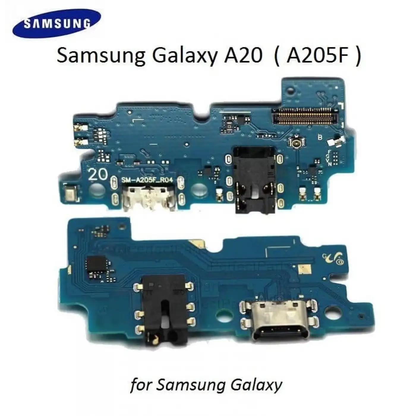 ORJ Samsung Galaxy A20 ( A205F ) Şarj Kulaklık Soket Mikrofon Bordu