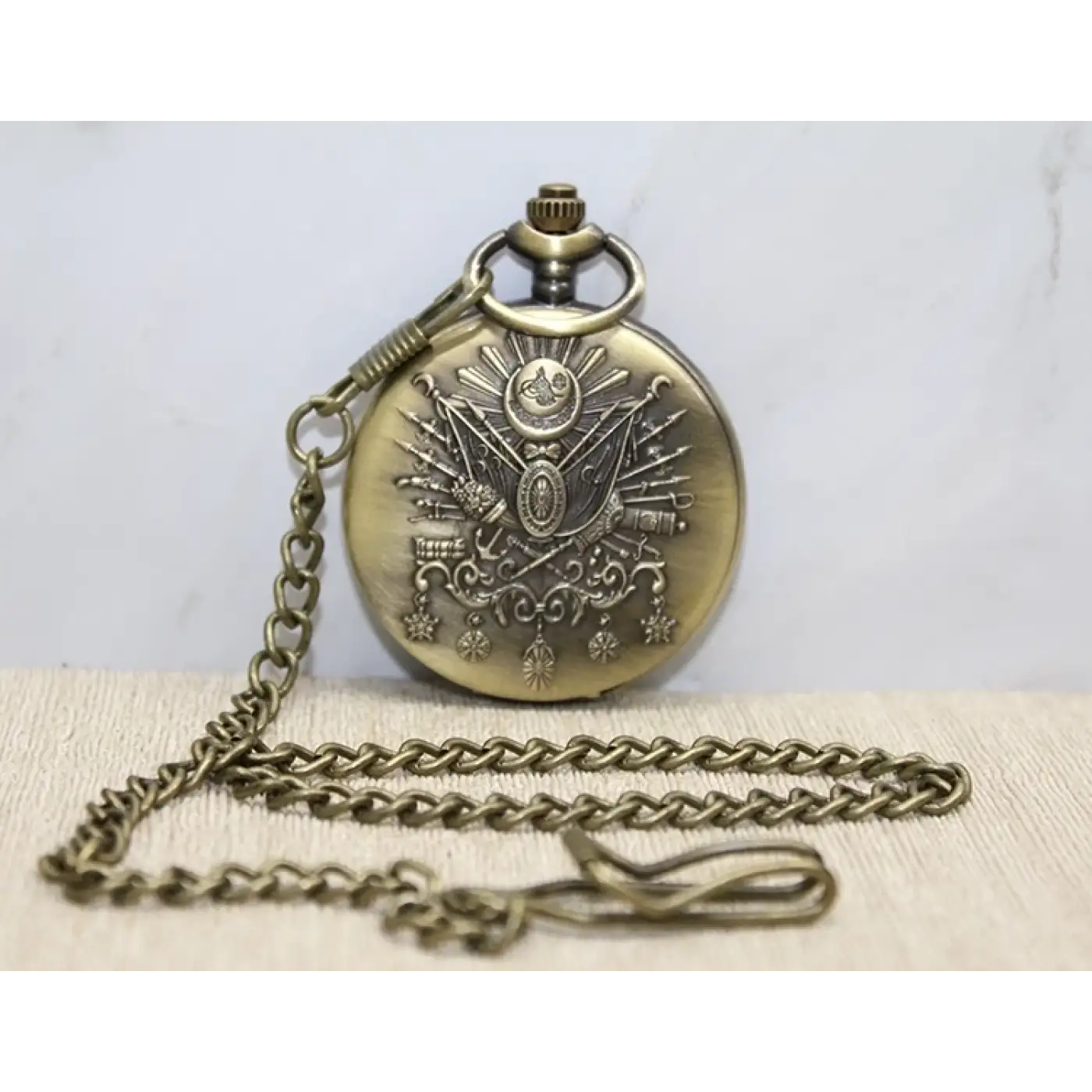 Osmanlı Devlet Arması Köstekli Saat Alk3983