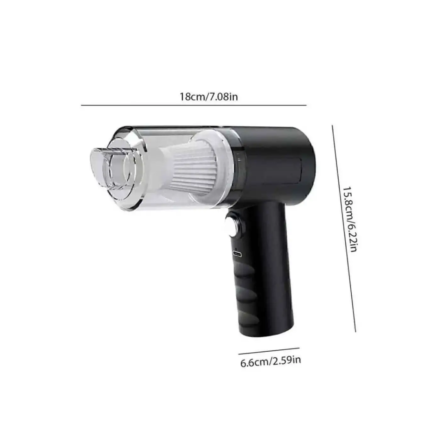 Oto Araç Ev Taşınabilir El Tipi Süpürge Mini Araç Süpürgesi Vakumlu