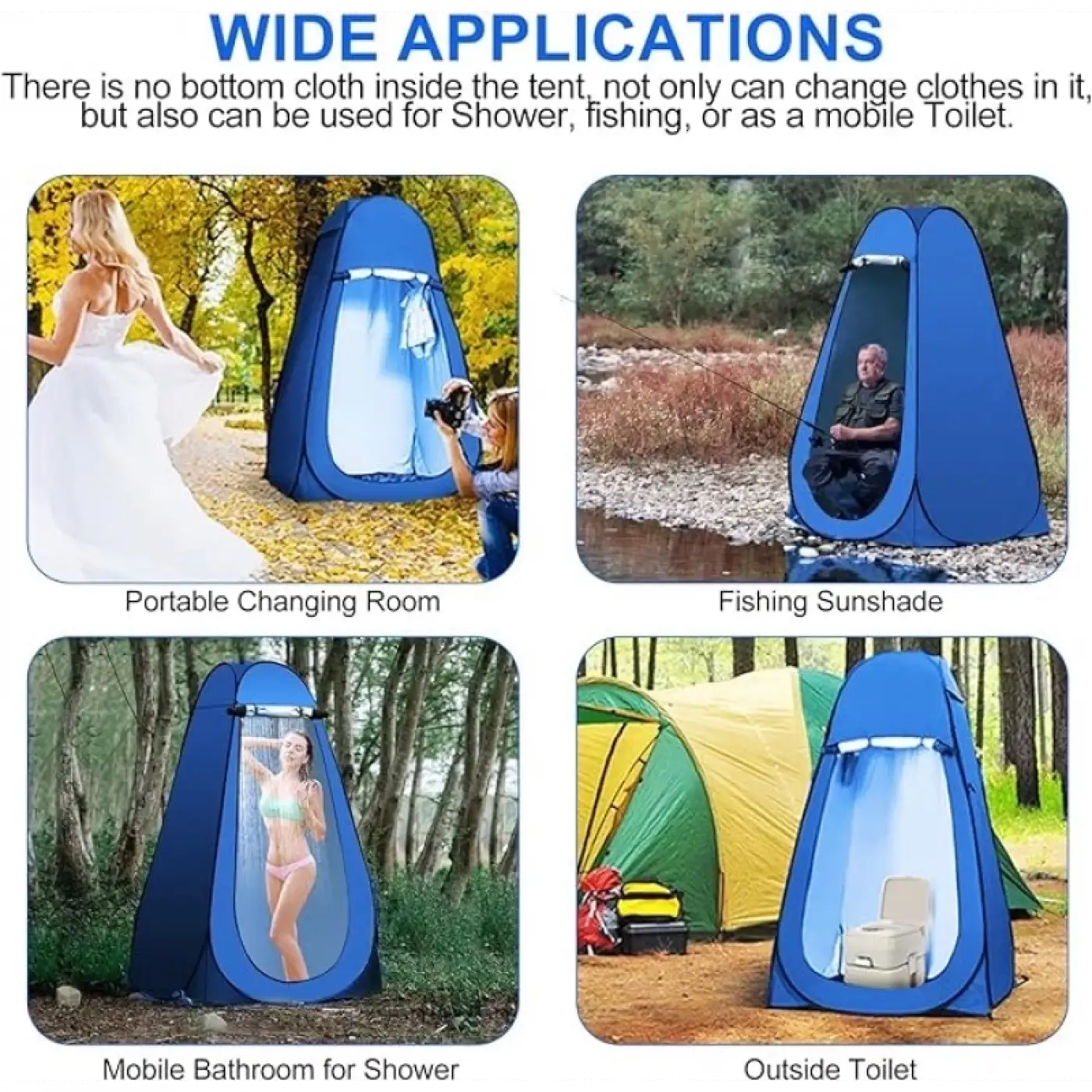 Otomatik Kamp Giyinme Çadır