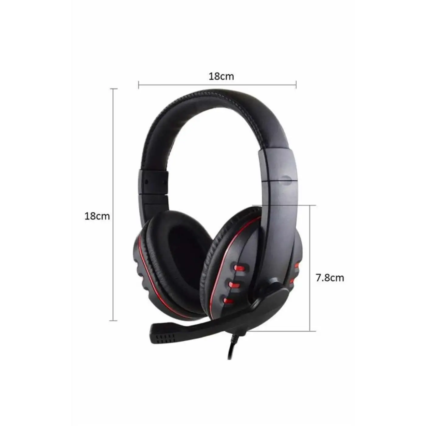 Oyuncu Kulaklığı Kulak Üstü Kablolu Gaming Kulaklık Mikrofonlu ANC Özelliği