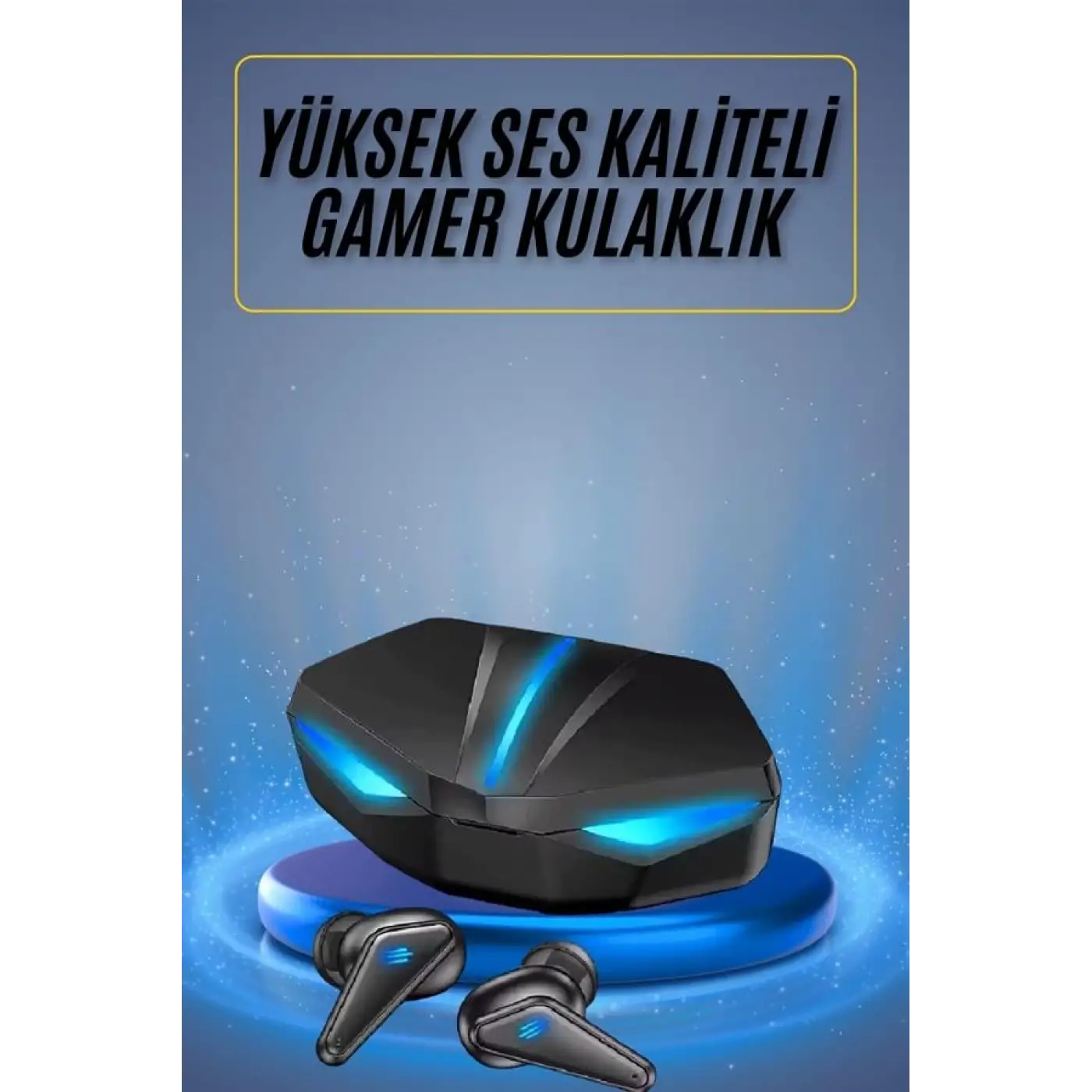 Oyuncu Kulaklığı Mikrofonlu Kablosuz Gaming Kulaklık Powerban Yüksek Ses Kaliteli