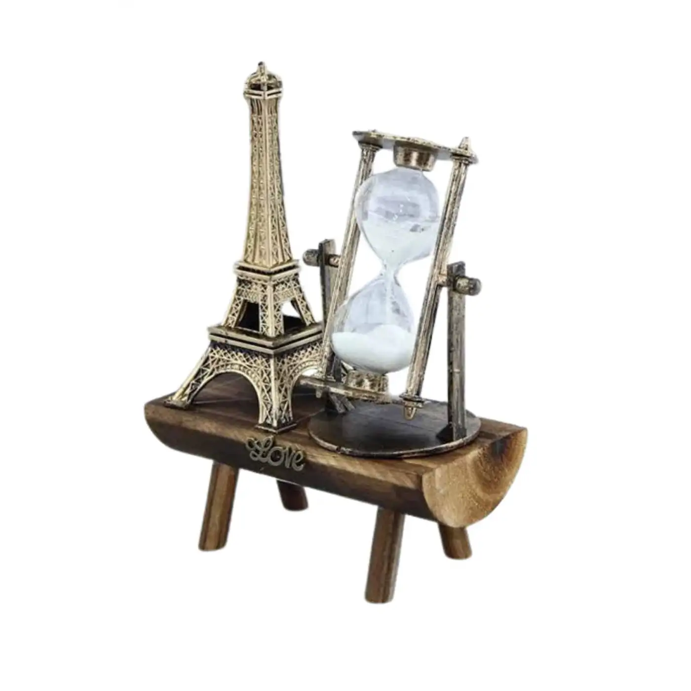 Paris Eyfel Kulesi Hediyelik Eyfel Retro Kum Saati Dekoratif Eşya