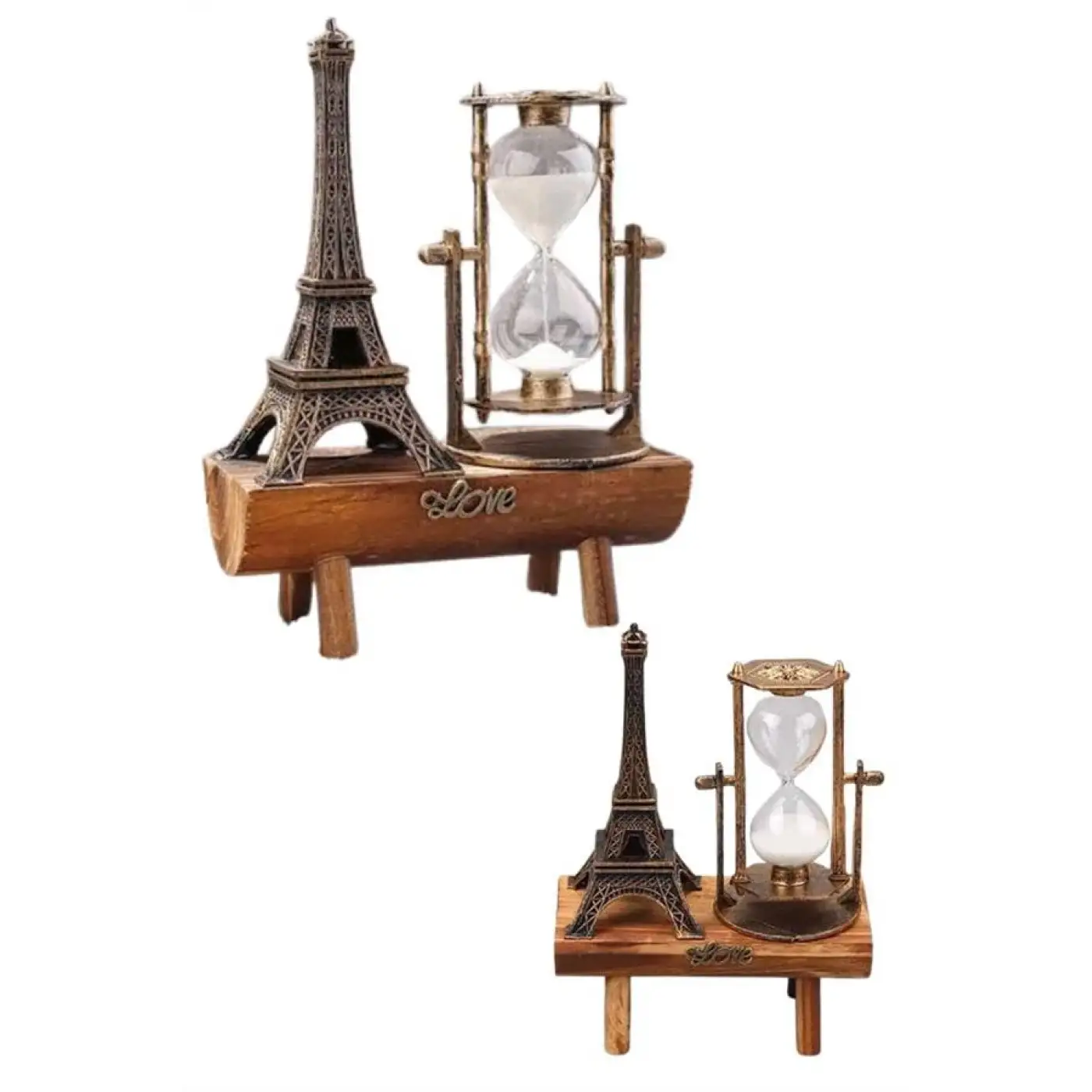 Paris Eyfel Kulesi Hediyelik Eyfel Retro Kum Saati Dekoratif Eşya