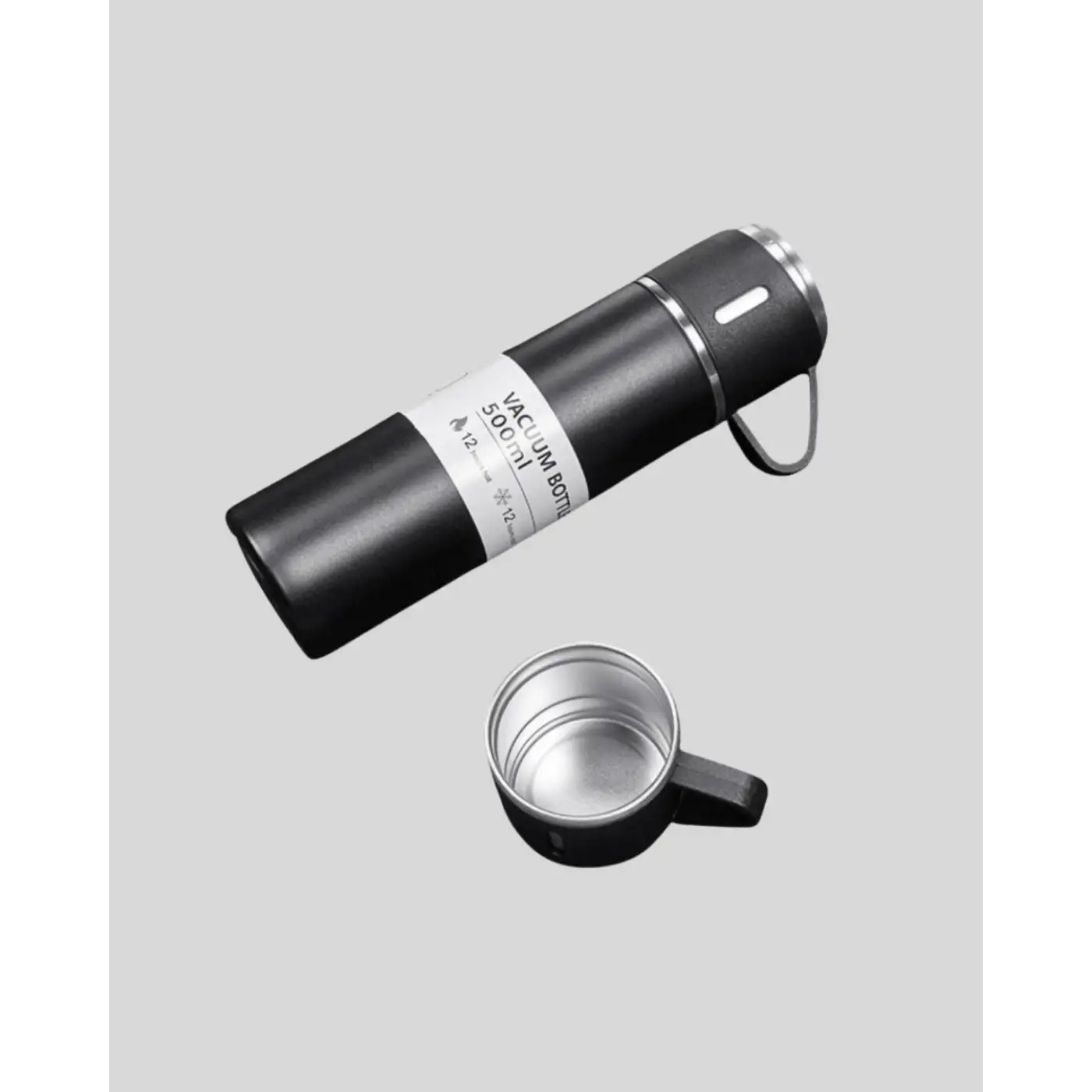 Paslanmaz Çelik 500 ml Termos Seti – 8 Saat Isı Koruma, Vakumlu, Sızdırmaz ve Taşınabilir